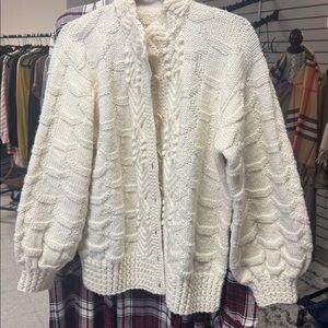 Handmade Cream Boho Sweater